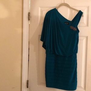 Teal Xscape Dress